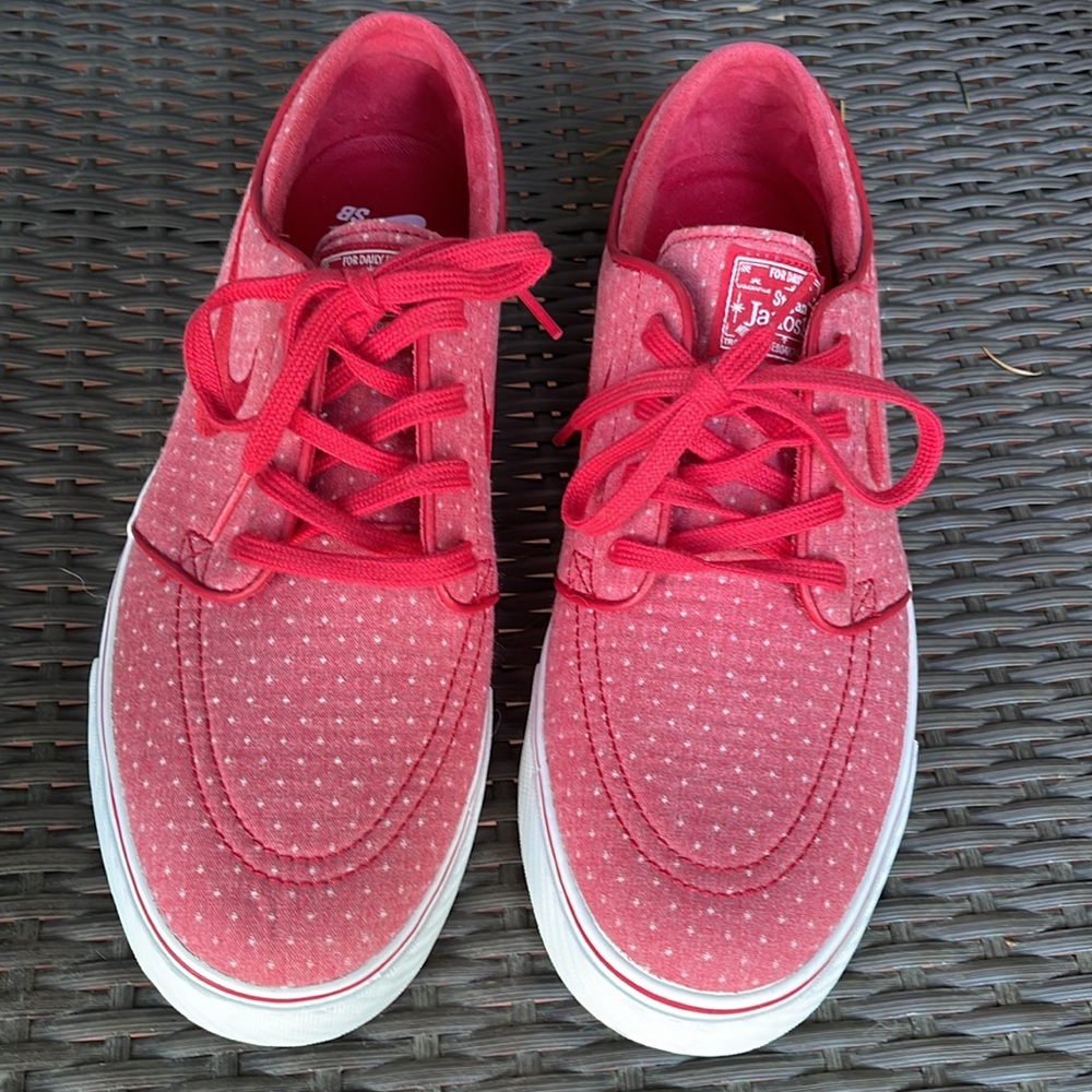 NIKE SB Red Polka Dot Stefan Janoski 11 mens 45 EUR Skateboarding Shoe - Picture 6 of 14